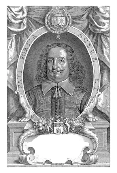 Retrato Henri Groulart Cornelis Galle Depois Anselm Van Hulle 1649 — Fotografia de Stock