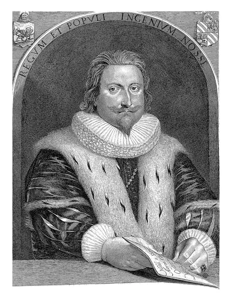 Retrato Aloysius Contareno Lucas Vorsterman 1628 Retrato Diplomata Italiano Aloysius — Fotografia de Stock