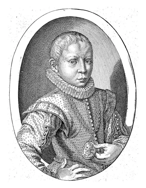 Retrato Hugo Groot Aos Anos Jacob Gheyn 1599 Busto Hugo — Fotografia de Stock