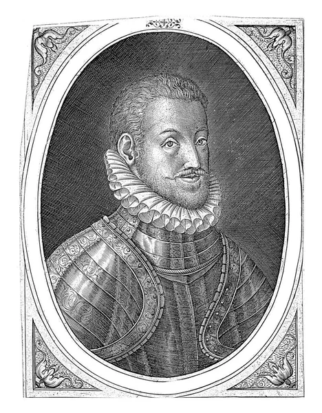 Ritratto Rodolfo Asburgo Imperatore Tedesco Anonimo 1552 1599 — Foto Stock
