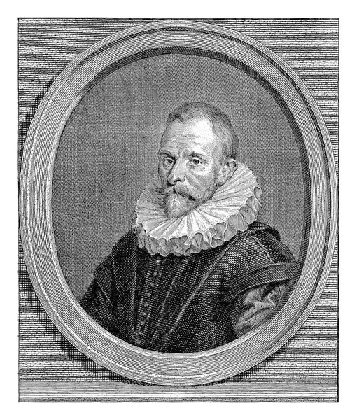 Busta Nalevo Cornelise Van Aersense Pána Spijku Oválu Pod Portrétem — Stock fotografie