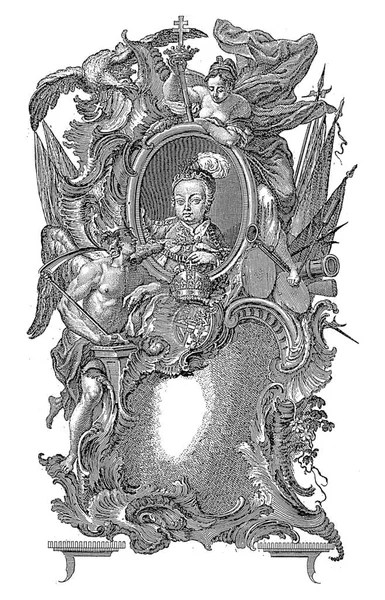 Portrait Joseph Allegorical Frame Jacob Andreas Fridrich Der Jngere 1751 — Stock Photo, Image