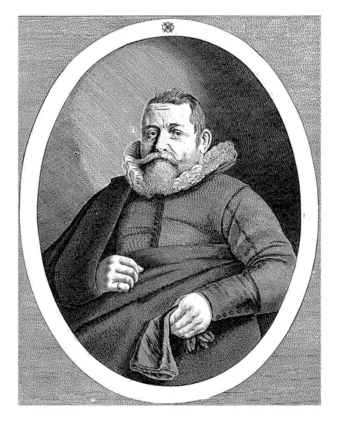Petrus Getthemの肖像画 ファン ベルデ ピーター ヤンツの後に 1629年 アムステルダム民兵隊長ペトルス ゲテムズの肖像画52歳 — ストック写真