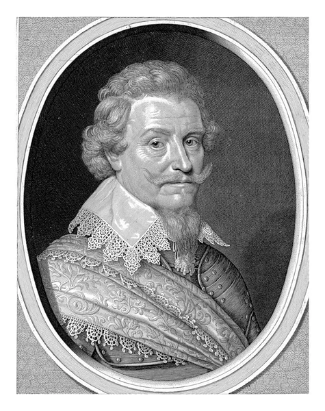 Nassau Dietz伯爵Ernst Casimir的画像Willem Jacobsz德尔夫 米克尔 米韦尔特 1628年 迪兹伯爵恩斯特 卡齐米尔的肖像 — 图库照片