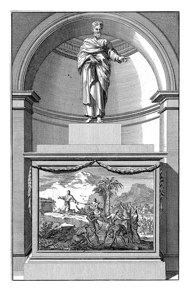 Matthew Evangelist Jan Luyken Jan Goeree 1698 Evangelist Matthew Book — Stock Photo, Image