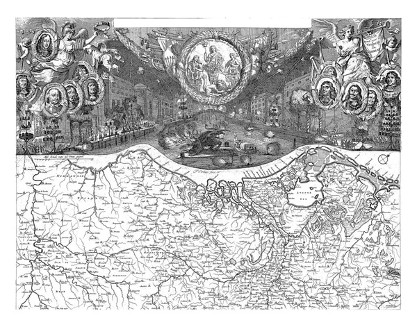 Костры Зажженные Гааге Время Празднования Вестминстерского Мира Февраля 1674 Года — стоковое фото