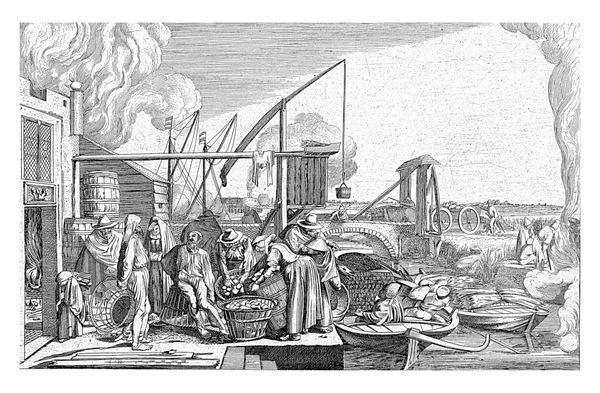Fire Ignis Jan Van Velde Willem Pietersz Buytewech 1622 Landscape — Stock Photo, Image