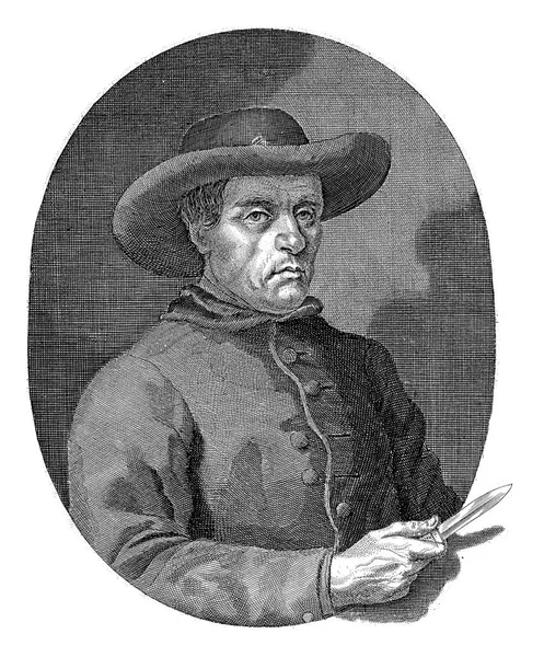 Portret Frere Jaquesa Beaulieu Wieku Lat Pieter Van Den Berge — Zdjęcie stockowe