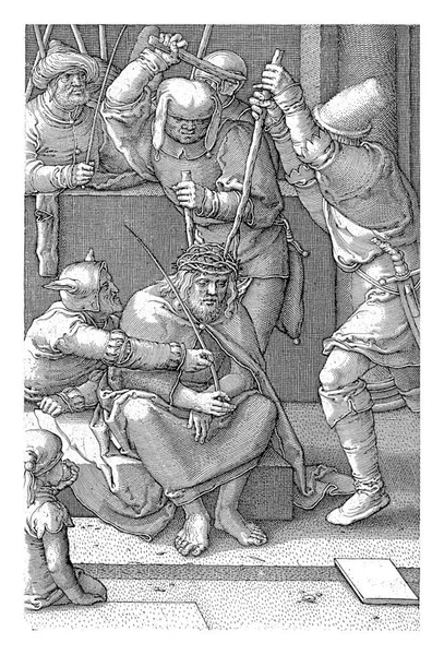 Увенчанный Шипами Харменш Мюллер После Лукаса Ван Лейдена 1613 1622 — стоковое фото