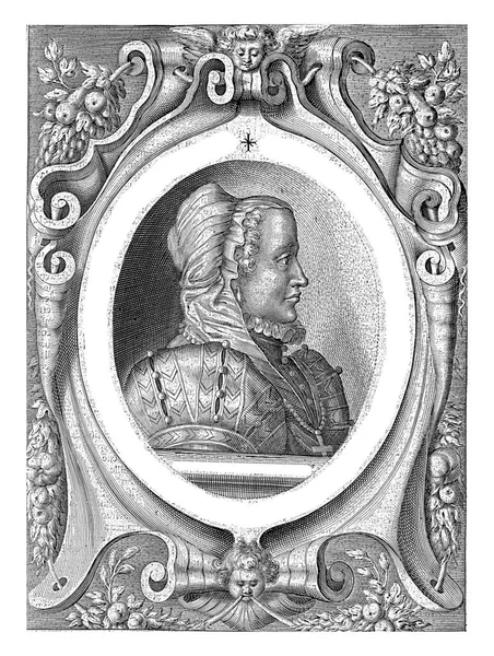 Portret Małgorzaty Parmy Gubernia Niderlandów Crispijn Van Den Queborn Nicolaes — Zdjęcie stockowe