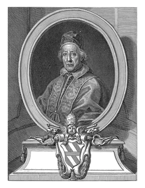 Portret Van Paus Clemens Xii Gasparo Massi Naar Antonio David — Stockfoto