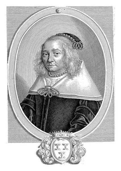 Porträt Theodora Van Zuijlen Van Nijevelt Ehefrau Von Heeren Arentsberge — Stockfoto