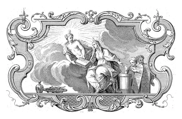 Winieta Wiarą Prawdą Jan Punt 1747 Wiara Daje Biblię Prawdzie — Zdjęcie stockowe