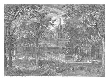 Zenginleştirilmiş bir kale bahçesinde Susanna bir çeşmenin yanındaki havuzda oturur. İki yaşlı Susanna 'nın zıt taraflarında oturuyor ve onu baştan çıkarmaya çalışıyorlar..