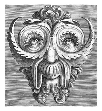 'Maskelerin çeşitli şekillerinin dahiyane fortrajisi' başlıklı 18 sayfadan biri. Başlık sayfası kayıp.