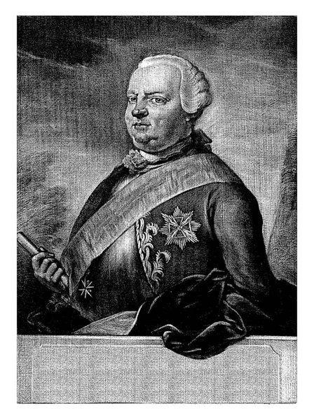 Retrato Lodewijk Ernst Duque Brunswick Wolfenbuttel Aert Schouman 1738 1792 — Fotografia de Stock