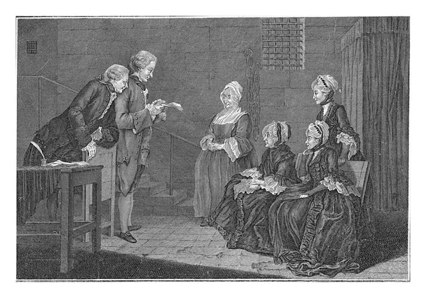 Familjen Calas Fängelse Christian Friedrich Fritzsch Efter Louis Carmontelle 1766 — Stockfoto