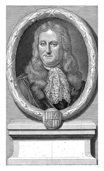 Portret Van Abraham Johannes Kuffeler Wetenschapper Volger Van Spinoza Het — Stockfoto