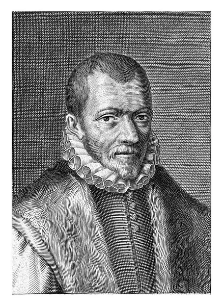 Bust Franciscus Junius Eight Line Poem Dutch Geeraert Brandt — 스톡 사진