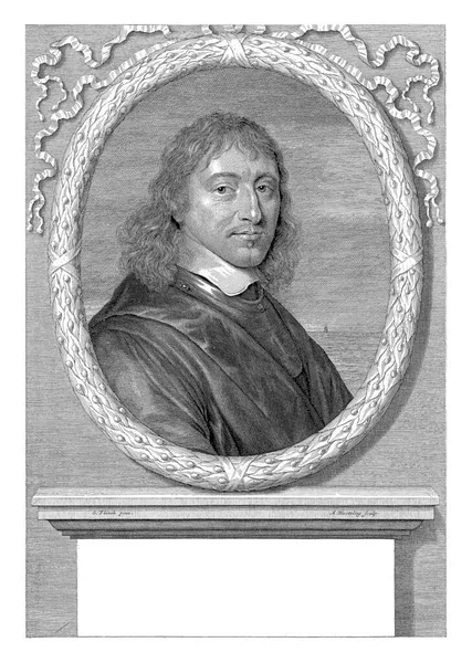 杰拉尔德 胡尔夫脱的画像 亚伯拉罕 布洛泰林 戈弗特 弗林克 1656 1690年荷兰东印度群岛第一任总干事杰拉尔德 胡尔夫脱的画像 — 图库照片