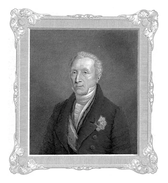 Portret Van Willem Frederik Baron Van Roell Henricus Wilhelmus Couwenberg — Stockfoto