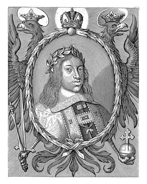 Porträtt Leopold Kejsare Tyskland Matthias Van Sommer 1658 1672 — Stockfoto