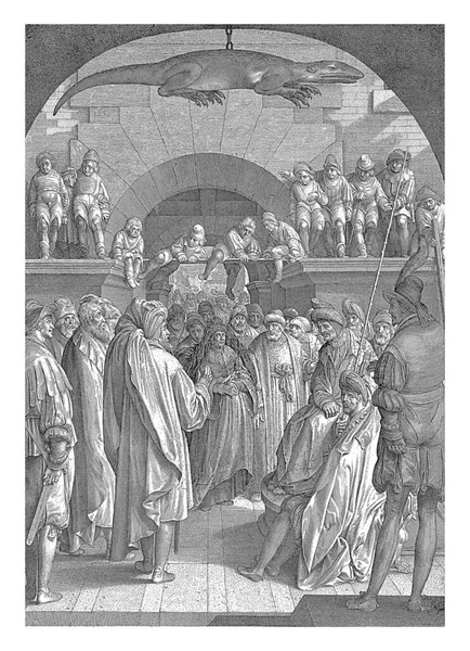 Susana Ante Los Jueces Nicolaes Bruyn 1670 1719 Susana Llevada —  Fotos de Stock