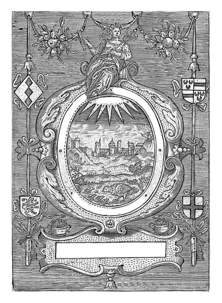 Blazon Câmara Retórica Het Rode Madeliefje Warmond 1620 Blazon Com — Fotografia de Stock