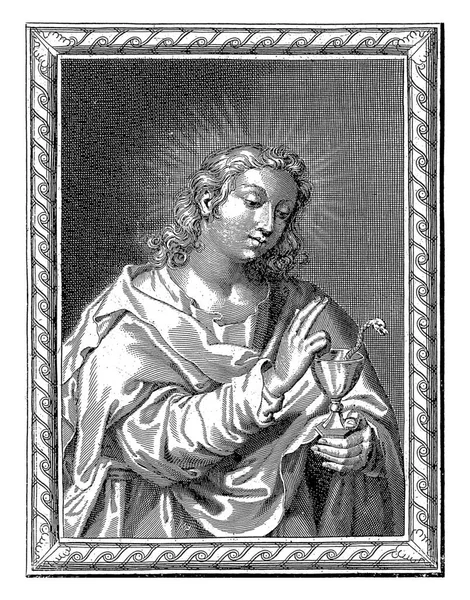 Johannes Pierre Landry Possibly Pierre Landry 1640 1701 Vintage Engraved — Stock Photo, Image