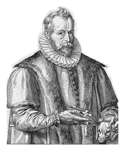 Retrato Humanista Estudioso Justus Lipsius 1547 1606 — Fotografia de Stock