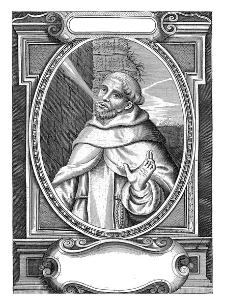 Porträt Des Heiligen Johannes Von Cruce Mystischer Dichter Und Kirchenlehrer — Stockfoto