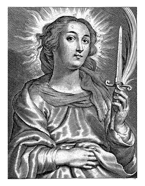圣卢西亚与匕首 — 图库照片