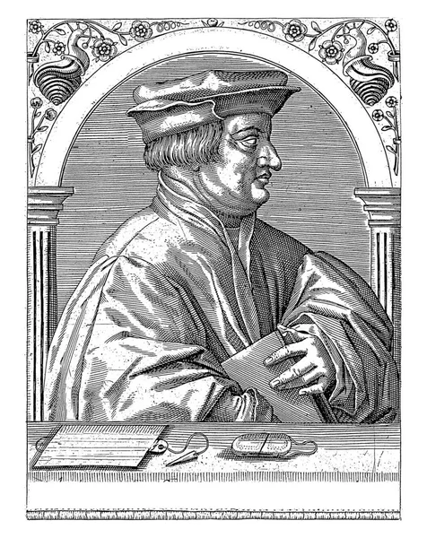 Retrato Berchtold Haller Robert Boissard 1597 1599 — Foto de Stock