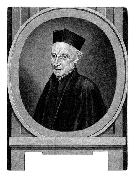 Προσωπογραφία Του Κληρικού Daniel Bartolus Ηλικία Ετών — Φωτογραφία Αρχείου