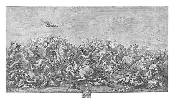 Alexander Grote Paard Achtergelaten Marcheert Met Zijn Leger Tegen Koning — Stockfoto