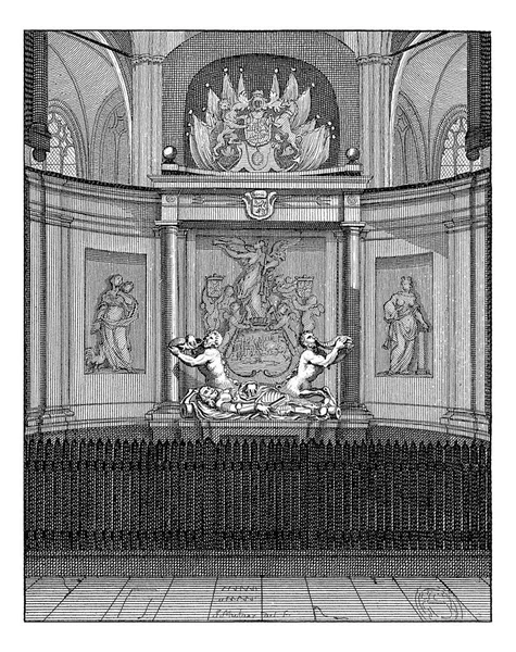 Grób Michiela Adriaansza Ruyter Nowym Kościele Amsterdamie — Zdjęcie stockowe