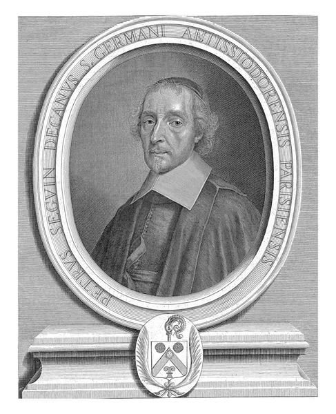 1664年Henry Strsor之后的Nicolas Pitau Portrait Van Pierre Seguin — 图库照片