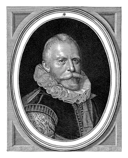 Portrait Rombout Hogerbeets Jacob Van Meurs Jan Antonisz Van Ravesteyn — Stock Photo, Image