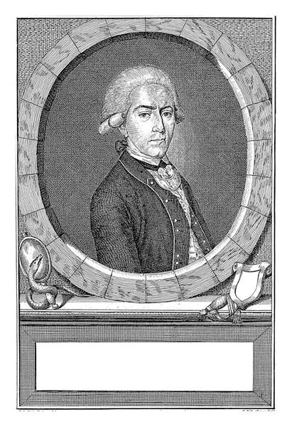 Portrait Diederik Johan Van Hogendorp Van Hofwegen Colonel Captain Amsterdam — Stock Photo, Image