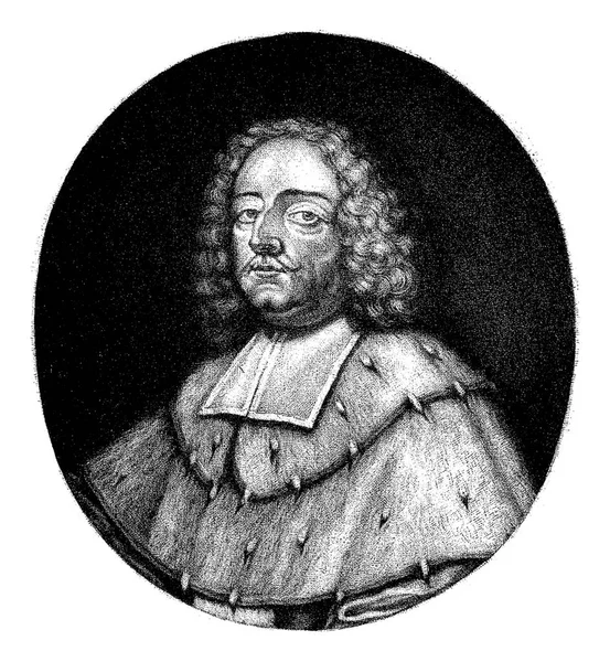 Portrét Anselma Franz Von Ingelheim Arcibiskup Mohuči Pieter Schenk 1690 — Stock fotografie