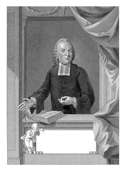 Portrait Johannes Jacobus Serrurier Reinier Vinkeles Pieter Frederik Croix 1769 — Stock Photo, Image