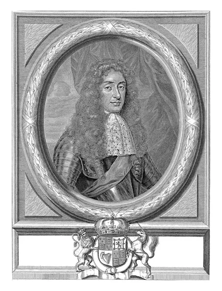 Retrato James Stuart Rei Inglaterra Escócia França Irlanda Busto Usando — Fotografia de Stock