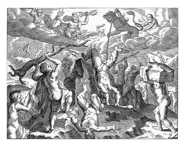 Bacchus Hilft Den Göttern Kampf Gegen Die Titanen — Stockfoto