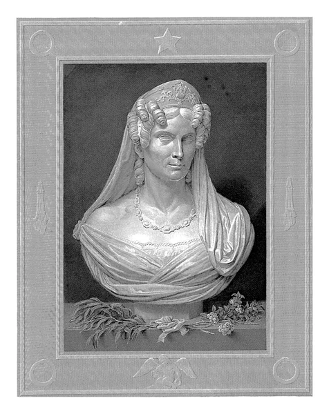 Portrait Bust Anna Poulowna Henricus Wilhelmus Couwenberg Louis Royer 1839 — Stock Photo, Image