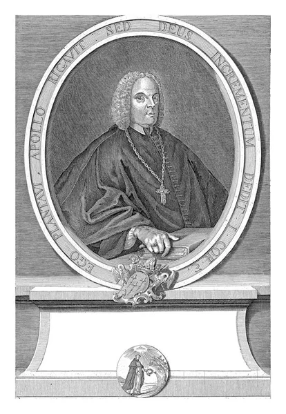 Portret Van Philippo Standaert Norbert Heylbrouck 1685 1762 Halve Lengte — Stockfoto