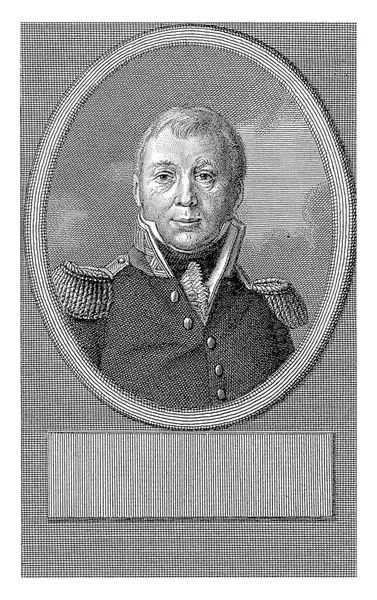 利奥波德 林堡斯廷姆伯爵 雅各布 恩斯特 马库斯的肖像 继亨德里克 卡斯帕里之后 1814 1817年林堡斯廷姆伯爵 利奥波德中将的肖像 — 图库照片
