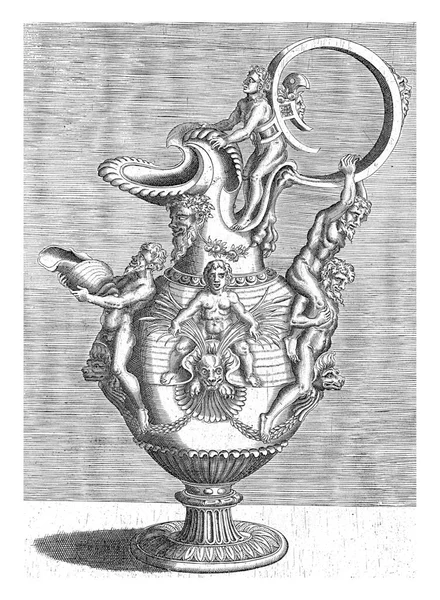 ジュグ Jug 1548年にコーネリス フロリス2世が耳を持った後 女性バルタザール ファン Balthazar Van Den Bos — ストック写真