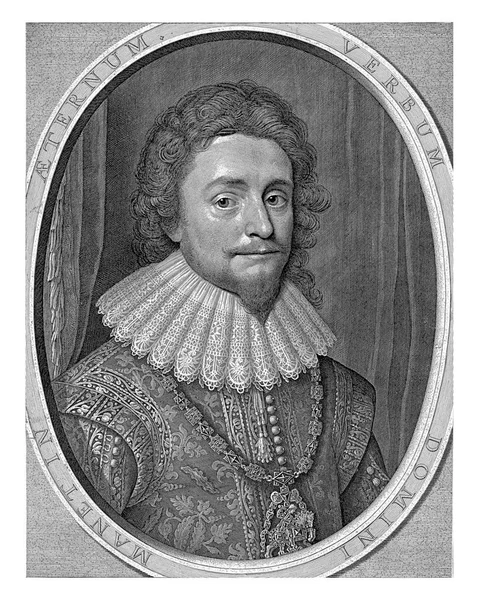 Portrait Frederick Elector Palatine King Bohemia Bust Pointed Bar Lace — Stock Photo, Image