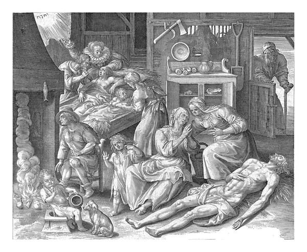 Dům Smutku Nicolaes Bruyn Podle Maerten Vos 1581 1656 Zastupování — Stock fotografie