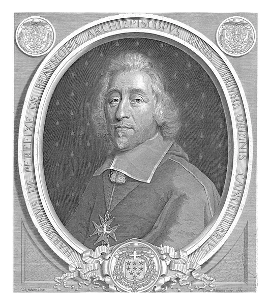 Portret Van Parijse Aartsbisschop Hardouin Perefixe Beaumont Pieter Van Schuppen — Stockfoto